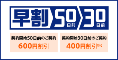 早期契約割引