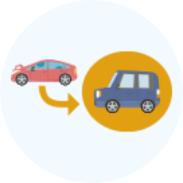 修理期間中の代車無料サービス
