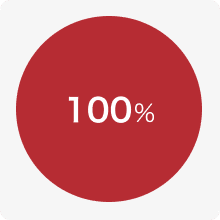 責任割合のグラフ：車両A 0％、車両B 100%